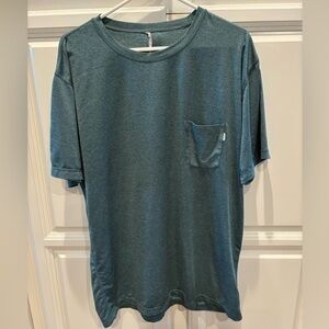 Vuori Tradewind Performance Tee, Palm Heather-
Men’s XL